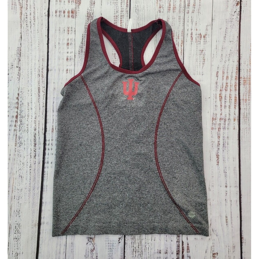 Ebb & Flow Indiana Hoosiers Contrast Trim Racerback Athletic Tank Women's S